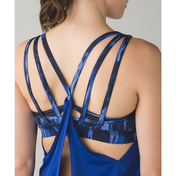 Lululemon Nouveau Limits Tank Top in Sapphire Blue Women's Size 4 - Picture 3 of 7